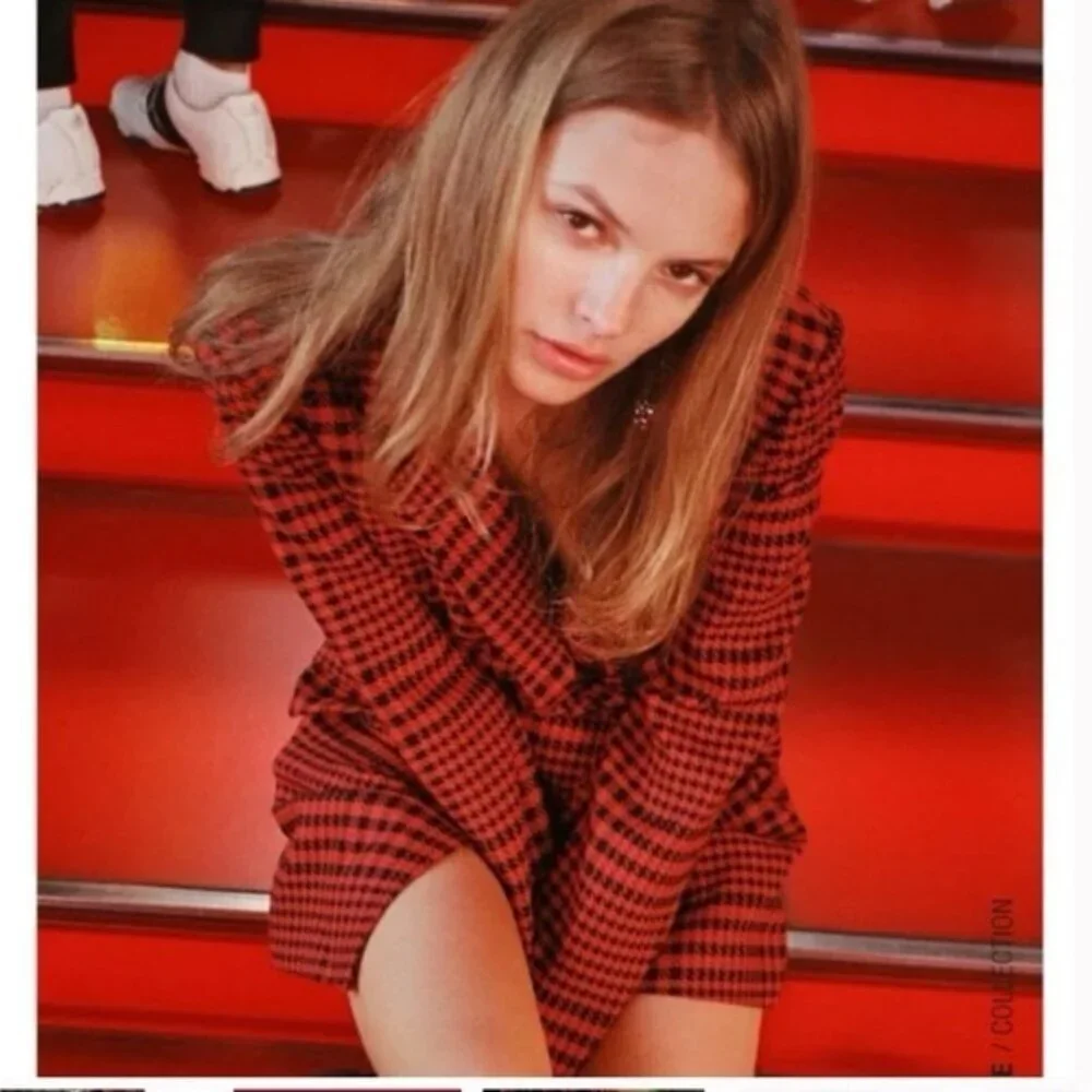 NWT ZARA ROMANIA🇷🇴MADE Houndstooth Blazer Dress Romper 8342/331‎ MEDIUM